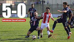 Samsunspor'dan deplasmanda gol yağmuru 
