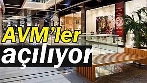 AVM’ler açılıyor