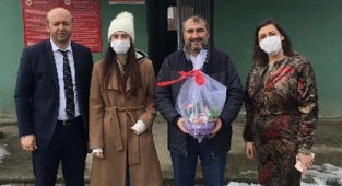 Fedakar sağlık çalışanları unutulmadı