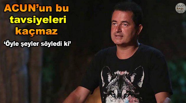 Acun’un öğrencilere tavsiyesi herkesi güldürdü