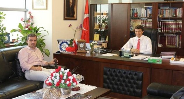 Akçakoca Belediye Başkanı Yemenici, Kent Estetiği Dairesi Başkanına Ziyarette Bulundu