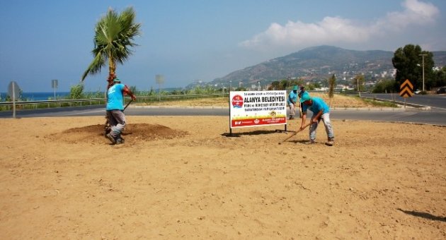 Alanya Belediyesi’nden Demirtaş’a Peyzaj Çalışması
