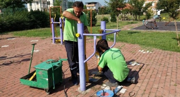 Başiskele’nin Parklarına Bakım