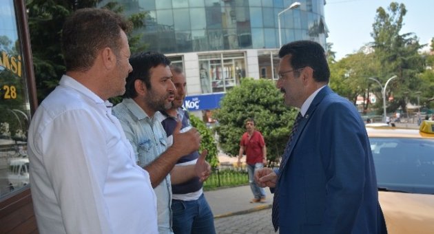 Başkan Genç, Meydan Parkı Esnafını Ziyaret Etti