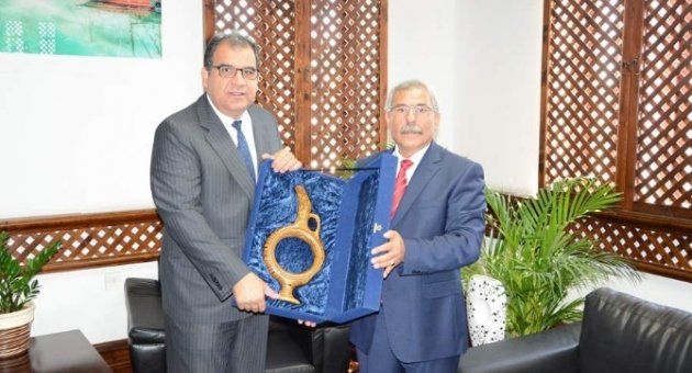 Başkan Karaaslan, K.k.t.c. Turizm Bakanı Faiz Sucuoğlu’nu Ziyaret Etti