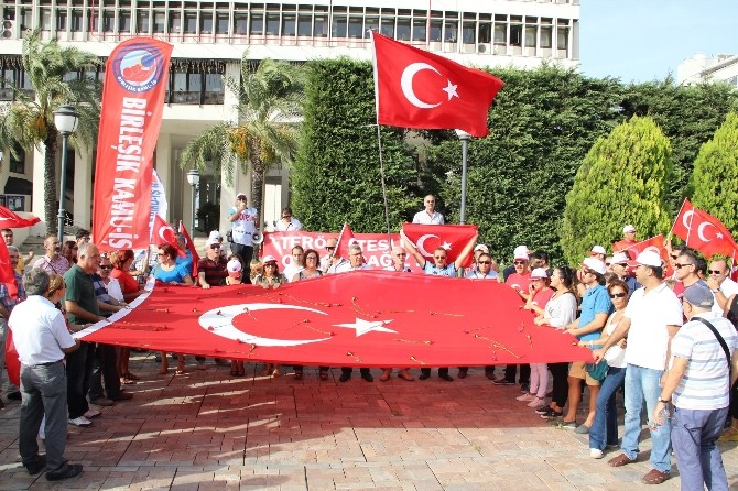 Birleşik Kamu-iş’ten Teröre Tepki Yürüyüşü