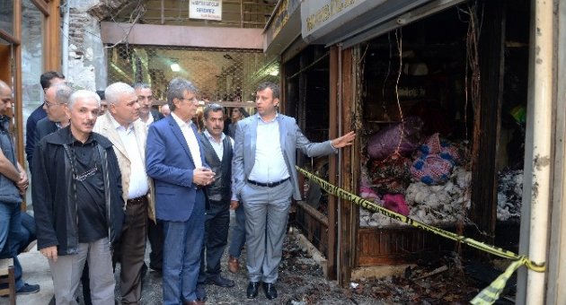 BTSO’dan Yangında Zarar Gören Esnafa Destek