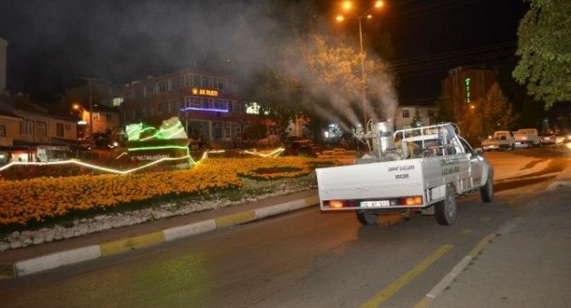 Çameli’de Parklar İlaçlandı