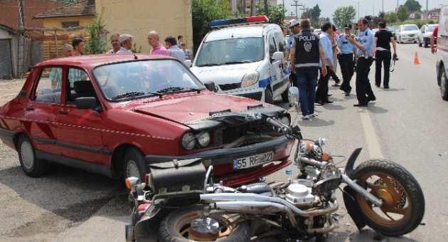 Çarşamba’da Kaza: 1 Yaralı