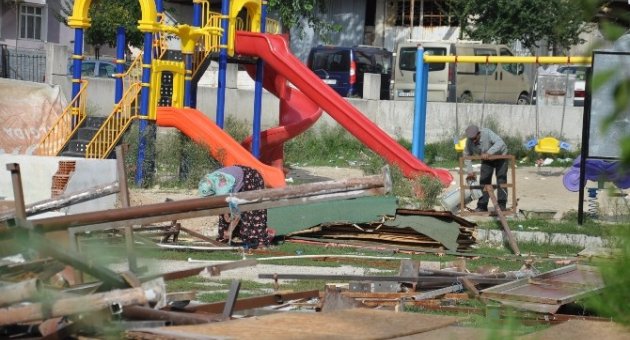 Çerkezköy’de Parktaki Ağaçların Zarar Görmesi