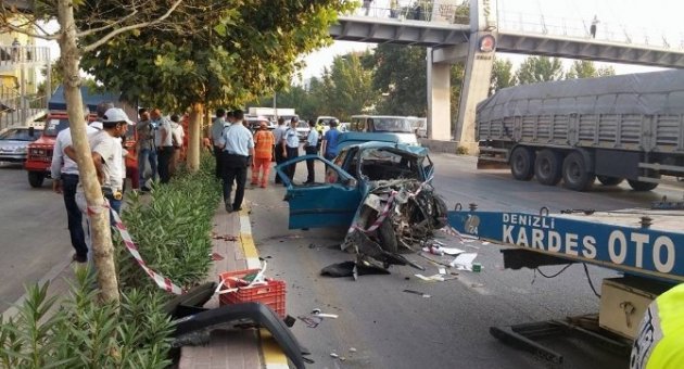 Denizli’de Trafik Kazası: 1 Ölü
