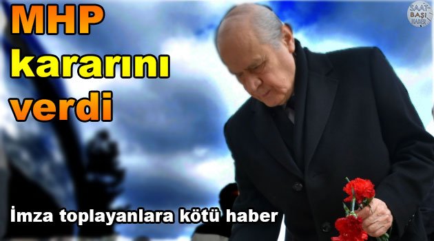 İmza toplayanlara kötü haber, Bahçeli kongre tarihini açıkladı