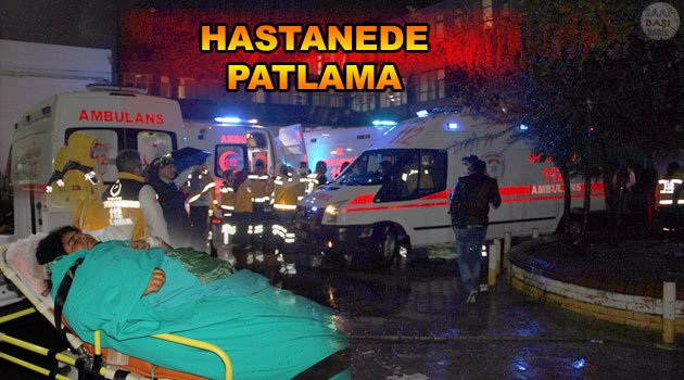 Doğum hastanesinde korkutan patlama