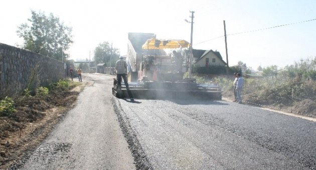 Düzce Belediyesi 70 Bin Ton Asfalt Serdi
