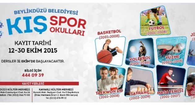 Enerjik Çocuklar İçin Kış Spor Okulu Açılıyor