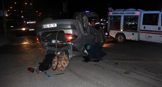 Erzincan’da Takla Atan Otomobilde 1 Kişi Öldü