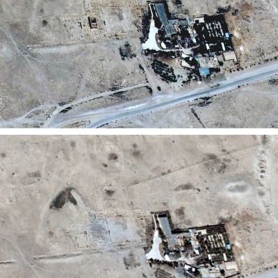 IŞİD’in Palmira’daki Yıkımı Uydudan Görüntülendi