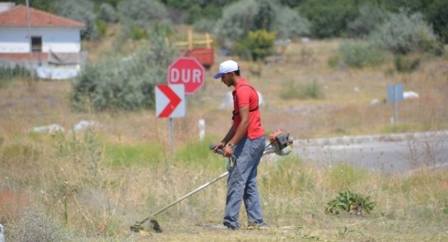 Kargı Belediyesinden Kavşak Temizliği