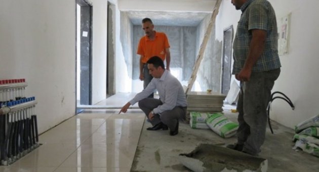 Kaymakam Üçgül Okul İnşaatında İncelemelerde Bulundu