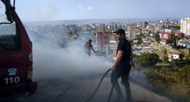 Kayseri’de Ot Yangını