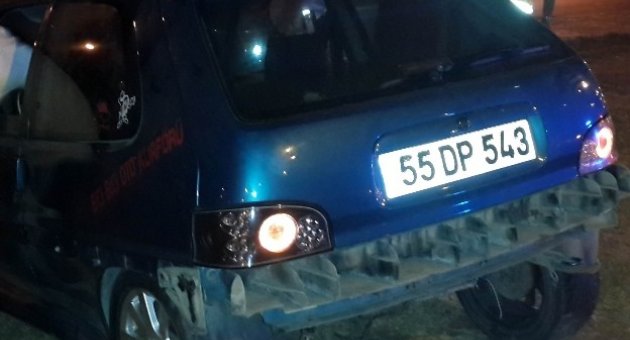 Kaza Yapan Aracın Altında Silah Ele Geçti