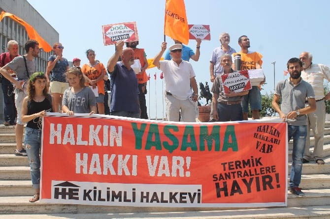 Kilimli’de Termik Santral Protestosu