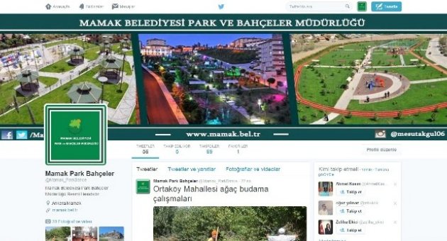 Mamak Belediyesi Sosyal Medyayı Etkin Şekilde Kullanıyor