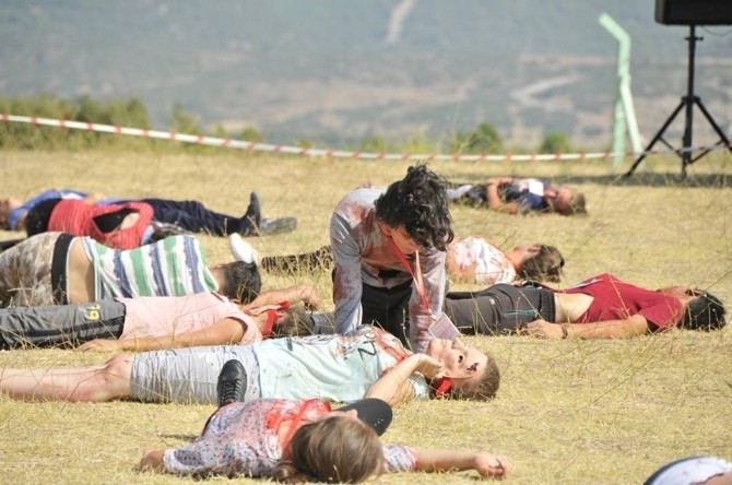 Manisa’da Uçak Kazası Tatbikatı