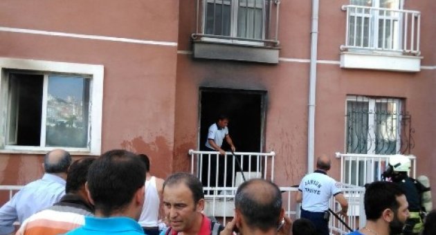 Mültecilerin Kaldığı Evde Yangın Çıktı