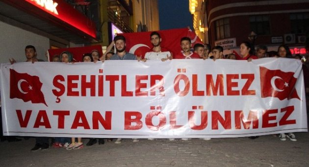 Ordu’da Teröre Tepki Yürüyüşü