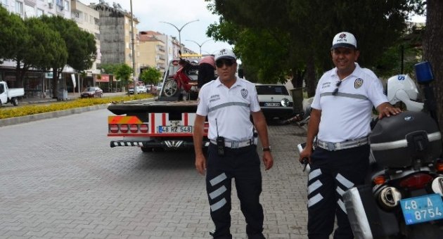 Ortaca’da Motosiklet Sürücüleri Sıkı Denetim Altına Alındı