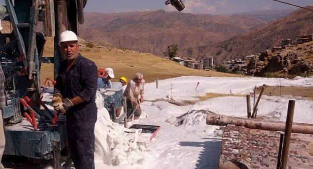 Pervari’de Köpüklü Sistemle Sondaj Çalışmaları Sonuç Verdi