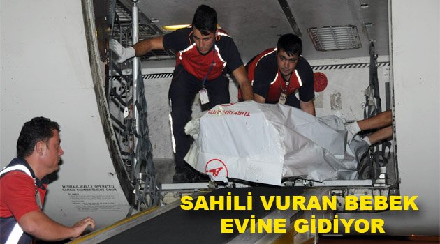 Sahile vuran minik bedenler Kobani yolunda