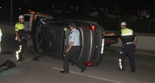 Samsun’da Otomobil Takla Attı: 4 Yaralı