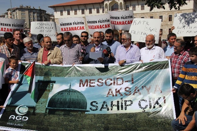 Sivas’ta Mescid-i Aksa Protestosu