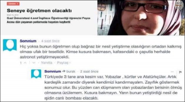 Sözcü Gazetesi'ndeki alçak yorumlar hukuk sürecine giriyor