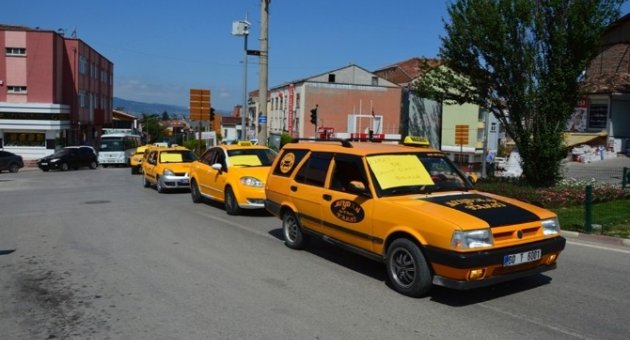 Tokat’ta Taksici Eylemi