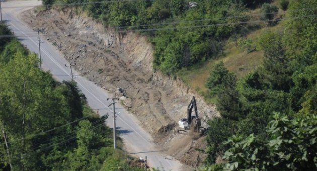Tunç Yol Genişletme Çalışmalarını İnceledi