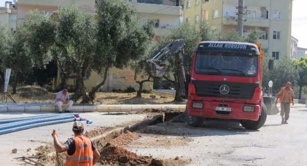 UEDAŞ Halitpaşa Mahallesi’nde Kabloları Yer Altına Alıyor