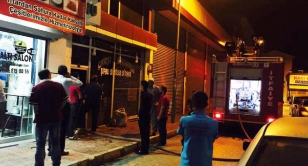 Van’da İş Yeri Yangını