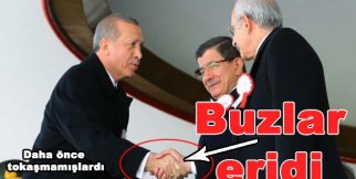 Cumhurbaşkanı Erdoğan, Kemal Kılıçdaroğlu bu sefer tokalaştı